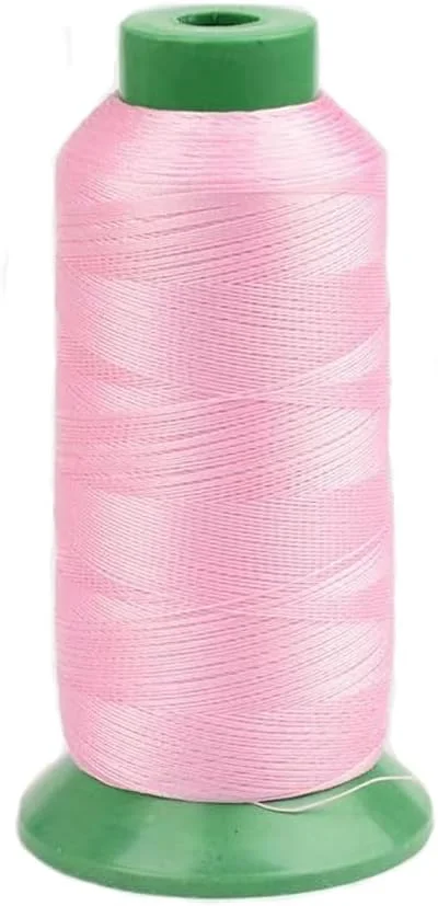 نخ دوخت نایلونی Xiezyu، 1500 یارد، نخ نایلونی سنگین، سایز 69 210D/3، نخ روکش برای چرم، بوم، جین، بافندگی (صورتی) نخ دوخت نایلونی Xiezyu، 1500 یارد، نخ نایلونی سنگین، سایز 69 210D/3، نخ روکش برای چرم، بوم، جین، بافندگی (صورتی)