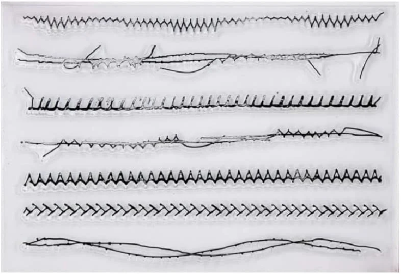 وویانگ فان 1 عدد مهر استامپ شفاف طرح نخ خیاطی برای ساخت کارت، تزئین و اسکرپ بوکینگ 11x16 سانتی متر