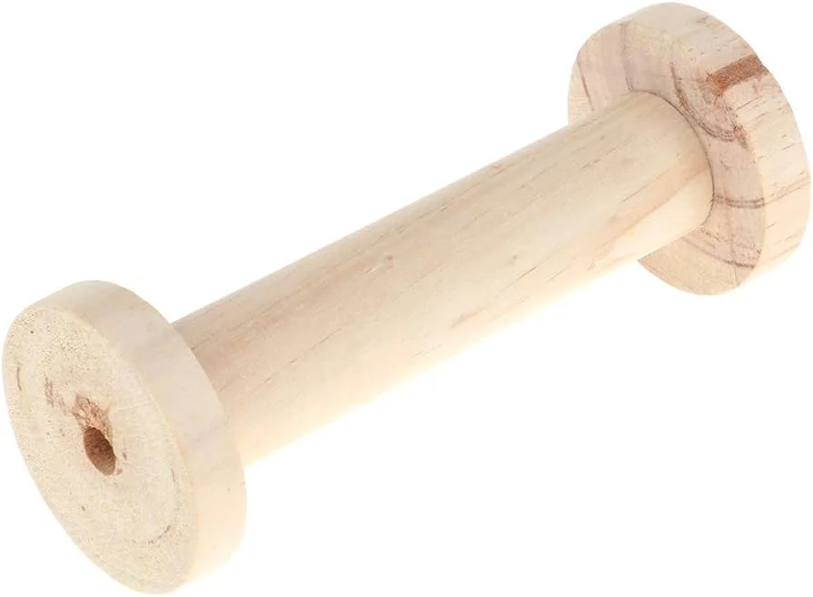 ماسوره چوبی بلند خالی برای سیم، نخ، قرقره، طناب 6x15 سانتی متر ماسوره چوبی بلند خالی برای سیم، نخ، قرقره، طناب 6x15 سانتی متر