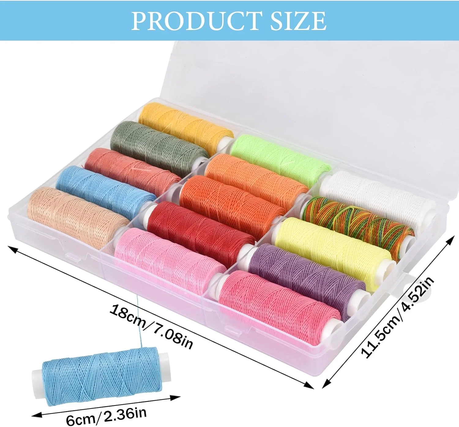 نخ موم زده وایزبوم 15 رنگ 0.45 میلیمتری، نخ دوخت موم زده 40 متری، نخ دوخت چرم، نخ موم زده چرم، طناب نخ موم زده برای صنایع دستی چرمی، صنایع دستی دوخت DIY (رنگهای گرم) نخ موم زده وایزبوم 15 رنگ 0.45 میلیمتری، نخ دوخت موم زده 40 متری، نخ دوخت چرم، نخ موم زده چرم، طناب نخ موم زده برای صنایع دستی چرمی، صنایع دستی دوخت DIY (رنگهای گرم)