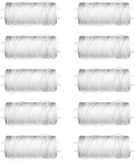 مجموعه 5 تایی نخ خیاطی weSTOCK ساخته شده از 100% پلی استر - رنگ سفید - 100 متر طول هر کدام (سفید) مجموعه 5 تایی نخ خیاطی weSTOCK ساخته شده از 100% پلی استر - رنگ سفید - 100 متر طول هر کدام (سفید)