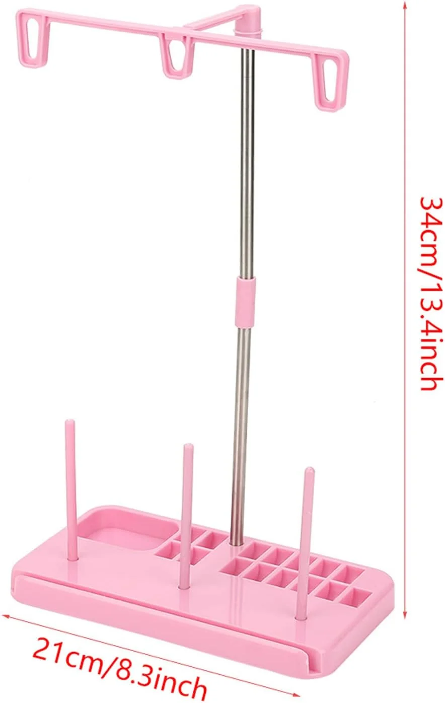 پایه نخ سبک وزن، 3 قرقره، پایه نگهدارنده قرقره نخ گلدوزی، پایه نخ سه قرقره چرخ خیاطی برای چرخ خیاطی های خانگی پایه نخ سبک وزن، 3 قرقره، پایه نگهدارنده قرقره نخ گلدوزی، پایه نخ سه قرقره چرخ خیاطی برای چرخ خیاطی های خانگی