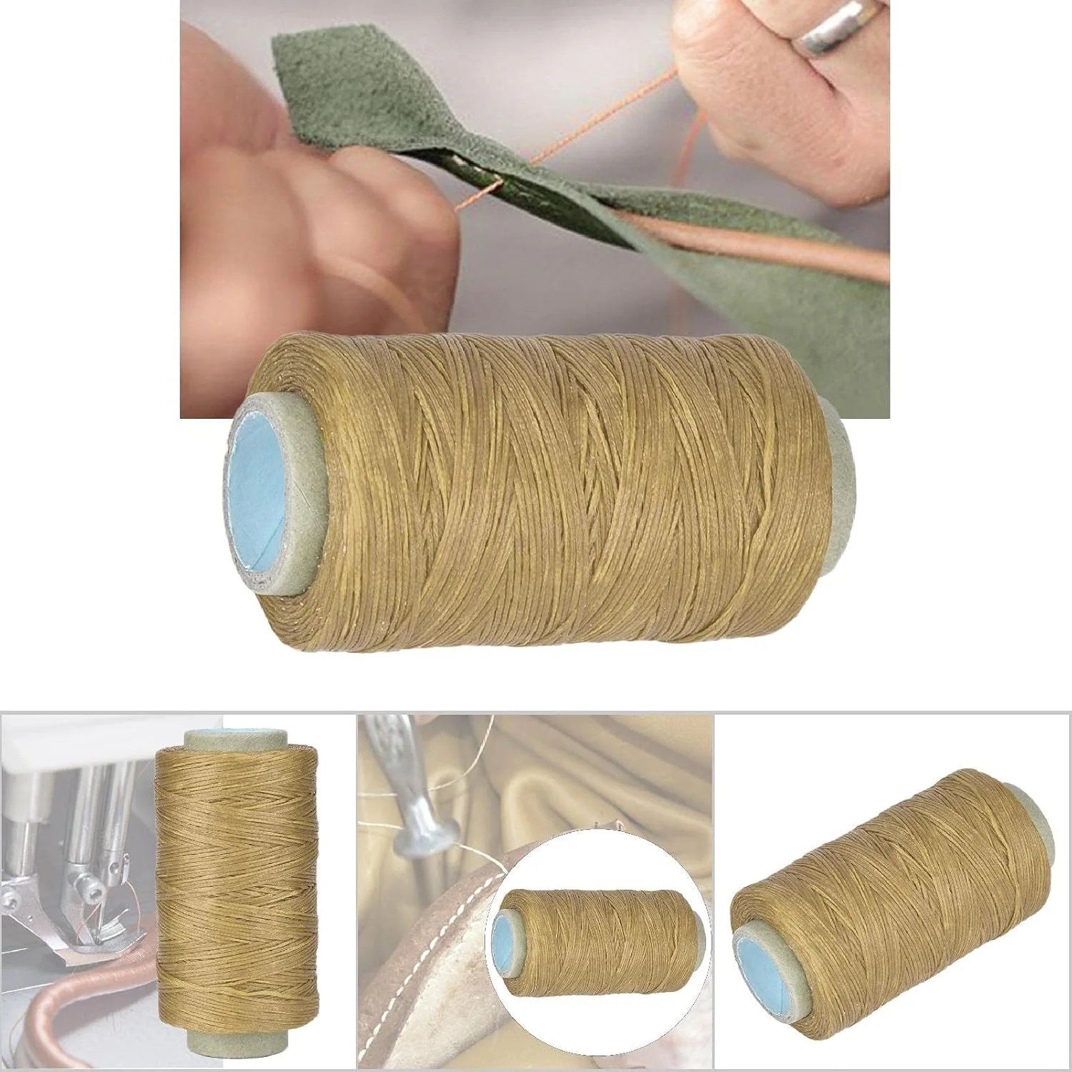 نخ چرم واکس خورده Watris Veiyi 250 متری 150D، نخ دوخت تخت، نخ دوخت دستی برای دوخت چرم گاوی، کیف پول، رنگ طبیعی نخ چرم واکس خورده Watris Veiyi 250 متری 150D، نخ دوخت تخت، نخ دوخت دستی برای دوخت چرم گاوی، کیف پول، رنگ طبیعی