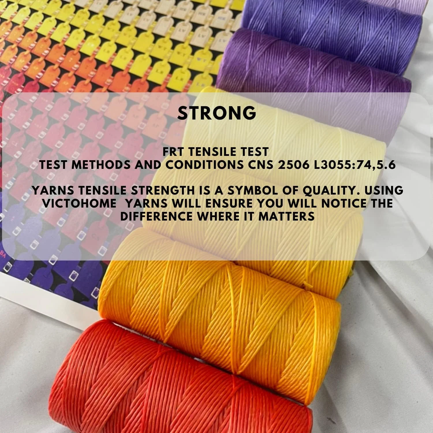 نخ موم زده 100% پلی استر Victohome، 150D/0.8mm، 247 متر. نخ های همه منظوره برای دوخت دستی پروژه های چرمی و صنایع دستی. (قهوه ای مایل به قرمز) نخ موم زده 100% پلی استر Victohome، 150D/0.8mm، 247 متر. نخ های همه منظوره برای دوخت دستی پروژه های چرمی و صنایع دستی. (قهوه ای مایل به قرمز)