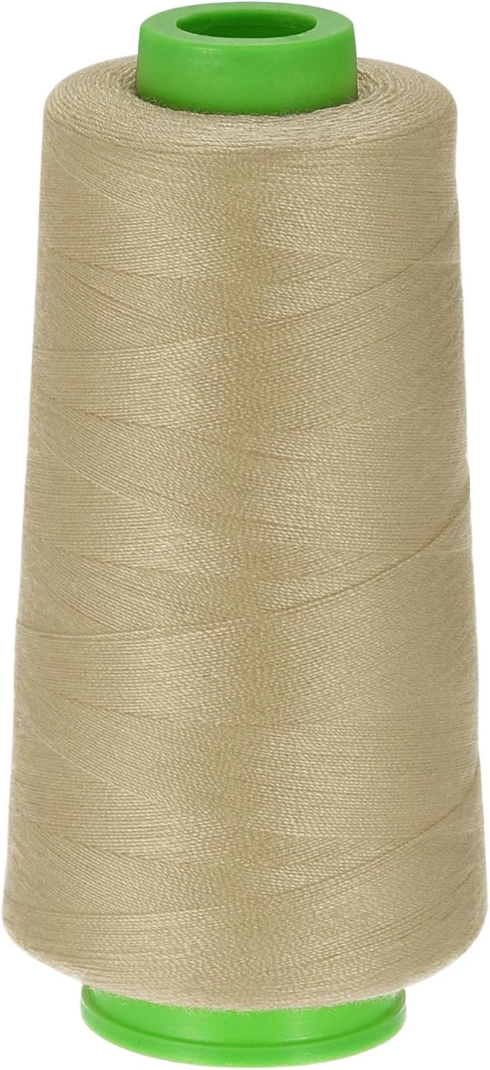 نخ پلی استر یوکسل 1500 یاردی 20S/2 نخ همه منظوره برای خیاطی دستی و ماشینی، خاکی نخ پلی استر یوکسل 1500 یاردی 20S/2 نخ همه منظوره برای خیاطی دستی و ماشینی، خاکی
