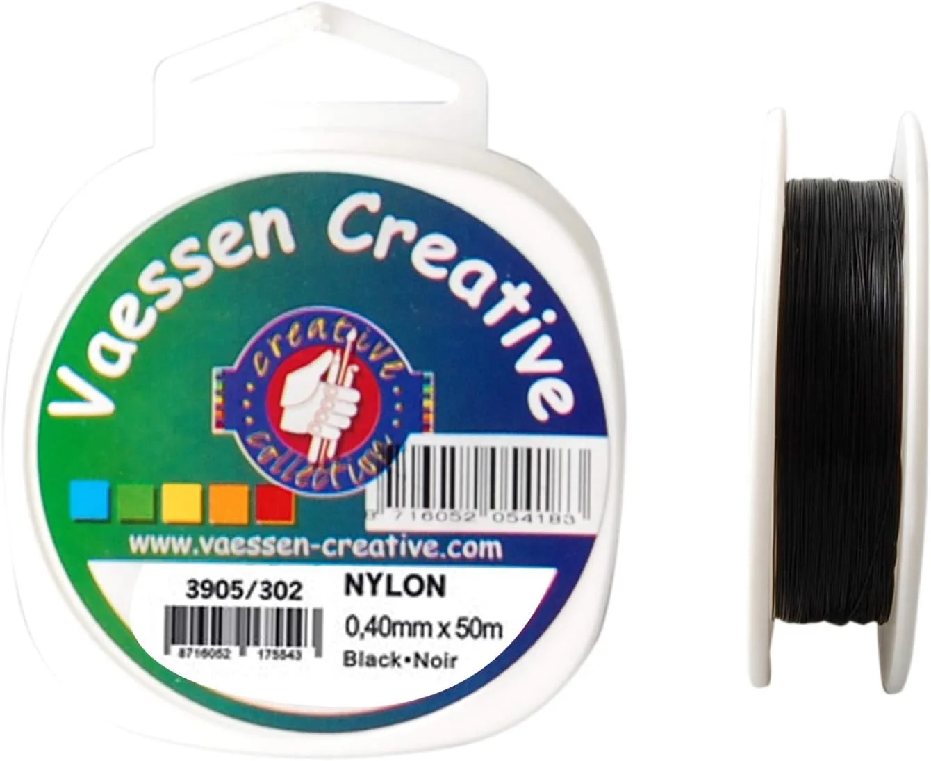 نخ نایلونی مشکی Vaessen Creative، ضخامت 0.4 میلی متر، طول 50 متر نخ نایلونی مشکی Vaessen Creative، ضخامت 0.4 میلی متر، طول 50 متر