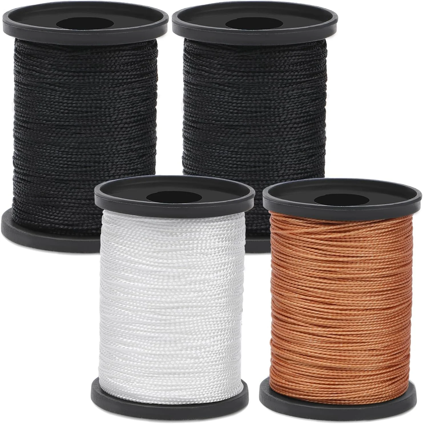 نخ خیاطی، نخ مقاوم تعمیر اثاثه یا لوازم داخلی برای خیاطی دستی، نخ های سنگین برای کیف مبلمان، صحافی کتاب، تعمیر چرم 4 عدد (2 مشکی+سفید+قهوه ای) نخ خیاطی، نخ مقاوم تعمیر اثاثه یا لوازم داخلی برای خیاطی دستی، نخ های سنگین برای کیف مبلمان، صحافی کتاب، تعمیر چرم 4 عدد (2 مشکی+سفید+قهوه ای)