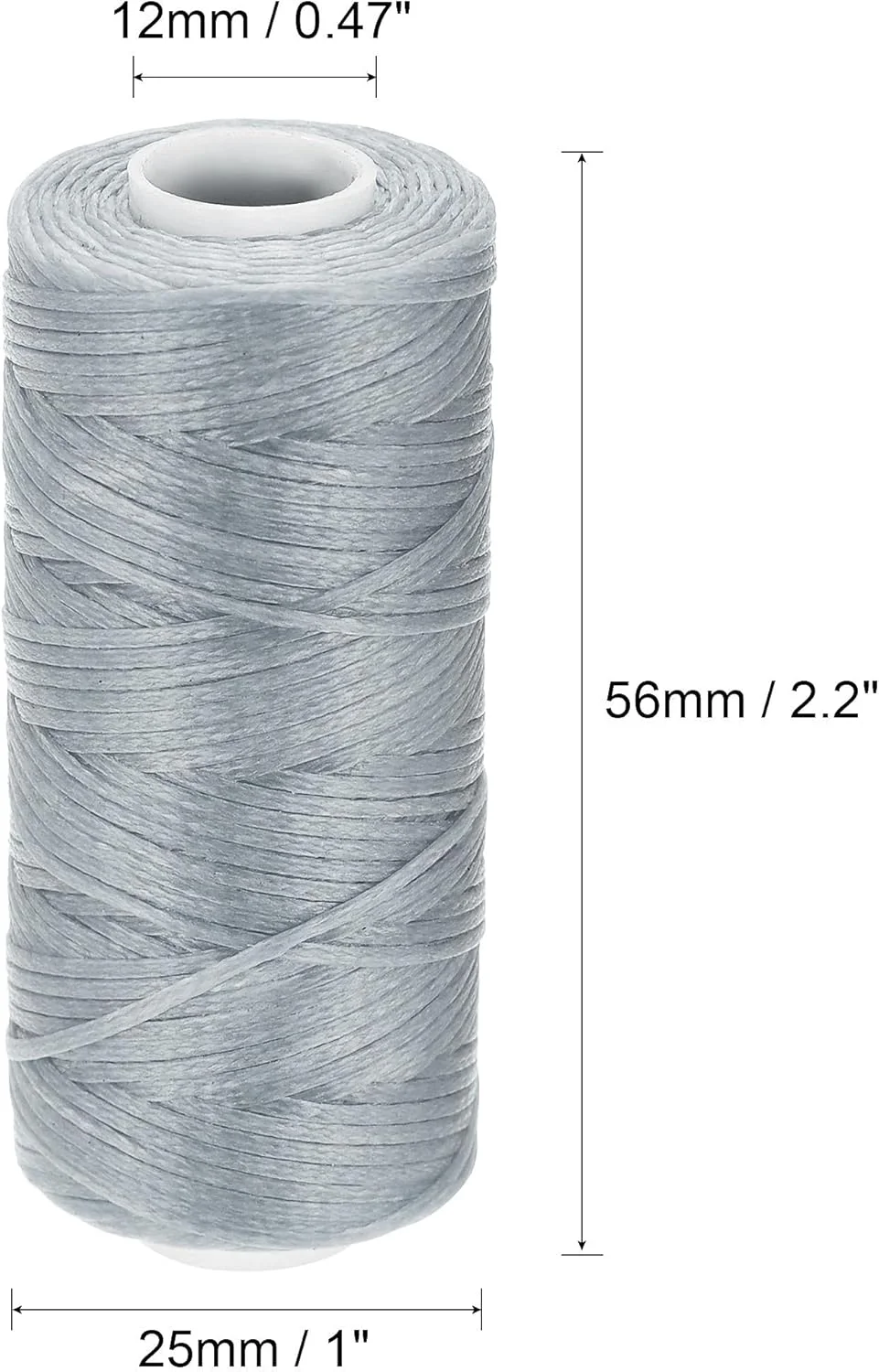 نخ دوخت چرم uxcell، 55 یارد، 150D/1mm، نخ موم زده پلی استر برای دوخت دستی (رنگ نقره ای) نخ دوخت چرم uxcell، 55 یارد، 150D/1mm، نخ موم زده پلی استر برای دوخت دستی (رنگ نقره ای)