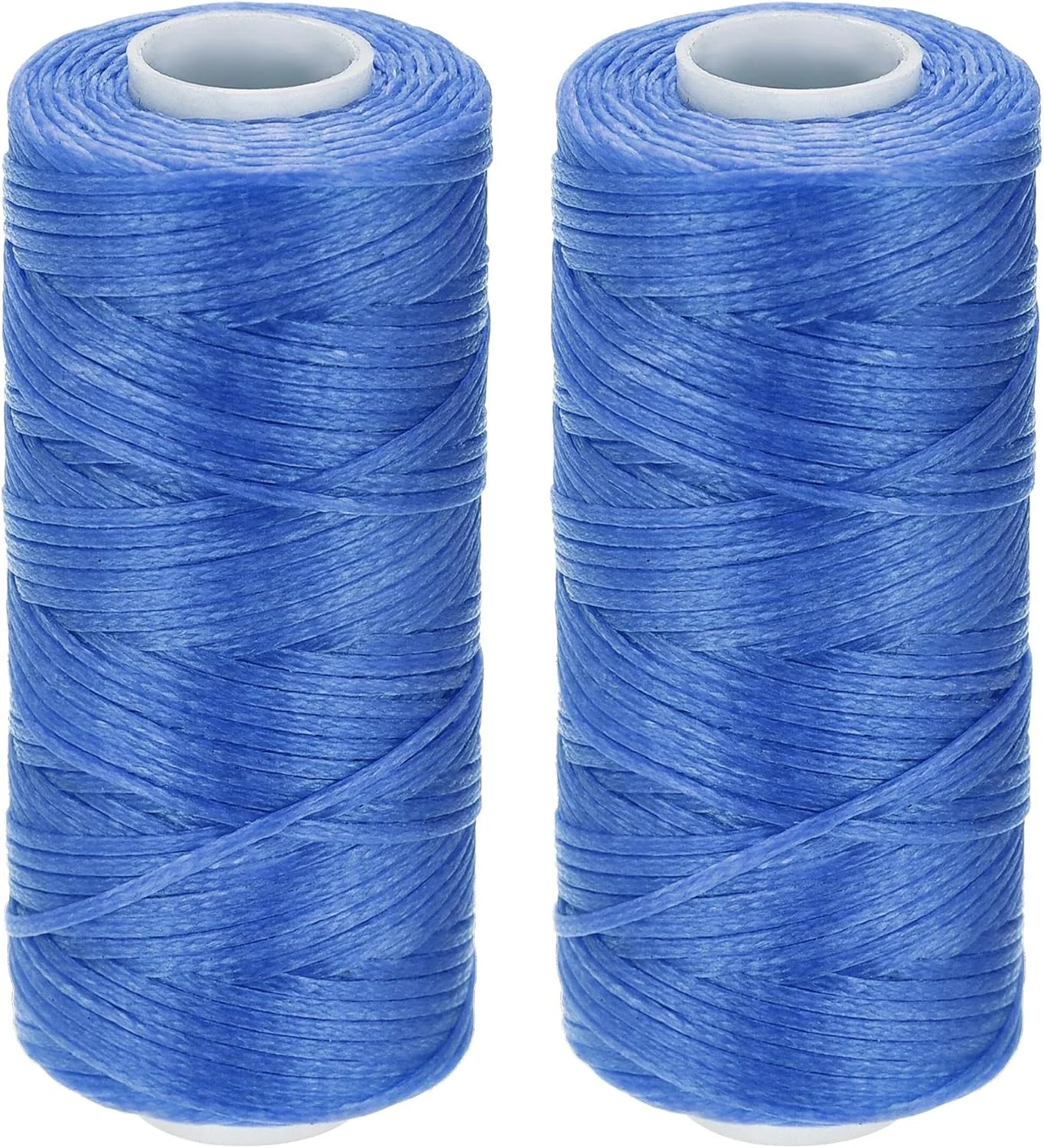 نخ دوخت چرم uxcell، 55 یارد، 150D/1mm، نخ موم زده پلی استر برای دوخت دستی (آبی یاقوتی، 2 عدد)