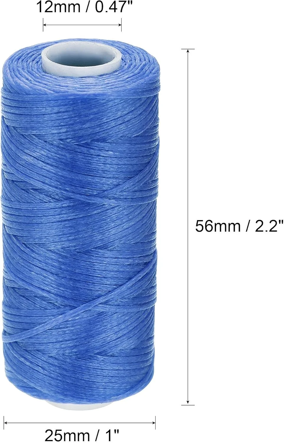 نخ دوخت چرم uxcell، 55 یارد، 150D/1mm، نخ موم زده پلی استر برای دوخت دستی (آبی یاقوتی، 2 عدد) نخ دوخت چرم uxcell، 55 یارد، 150D/1mm، نخ موم زده پلی استر برای دوخت دستی (آبی یاقوتی، 2 عدد)