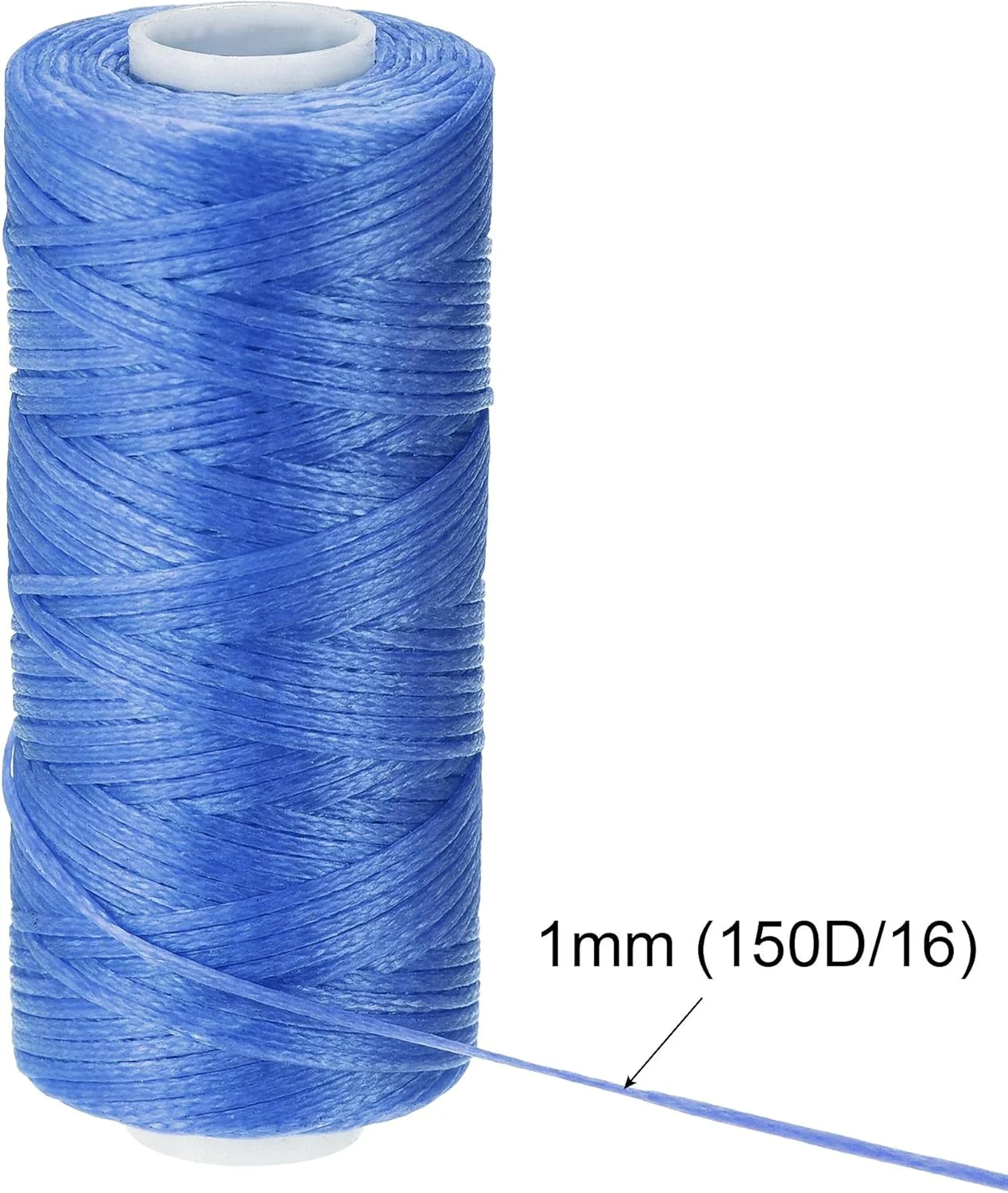 نخ دوخت چرم uxcell، 55 یارد، 150D/1mm، نخ موم زده پلی استر برای دوخت دستی (آبی یاقوتی، 2 عدد) نخ دوخت چرم uxcell، 55 یارد، 150D/1mm، نخ موم زده پلی استر برای دوخت دستی (آبی یاقوتی، 2 عدد)