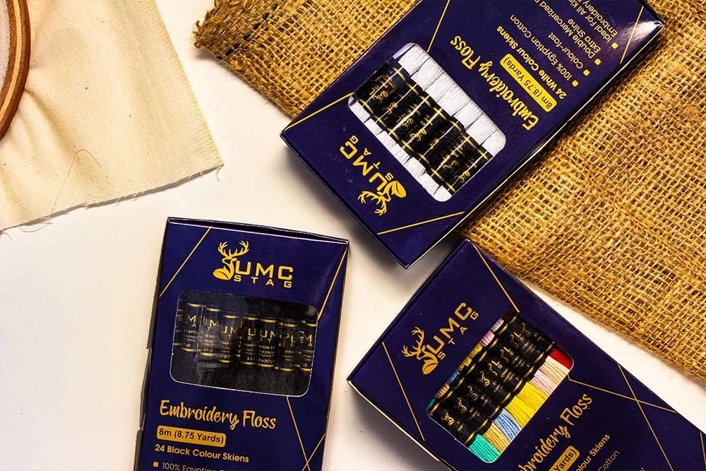 بسته 50 عددی نخ گلدوزی ممتاز UMC STAG | 100% نخ مصری ممتاز | نخ گلدوزی کوک متقاطع | پنبه رشته ای دارای گواهینامه Oeko TEX | ایده آل برای هنر و صنایع دستی بسته 50 عددی نخ گلدوزی ممتاز UMC STAG | 100% نخ مصری ممتاز | نخ گلدوزی کوک متقاطع | پنبه رشته ای دارای گواهینامه Oeko TEX | ایده آل برای هنر و صنایع دستی