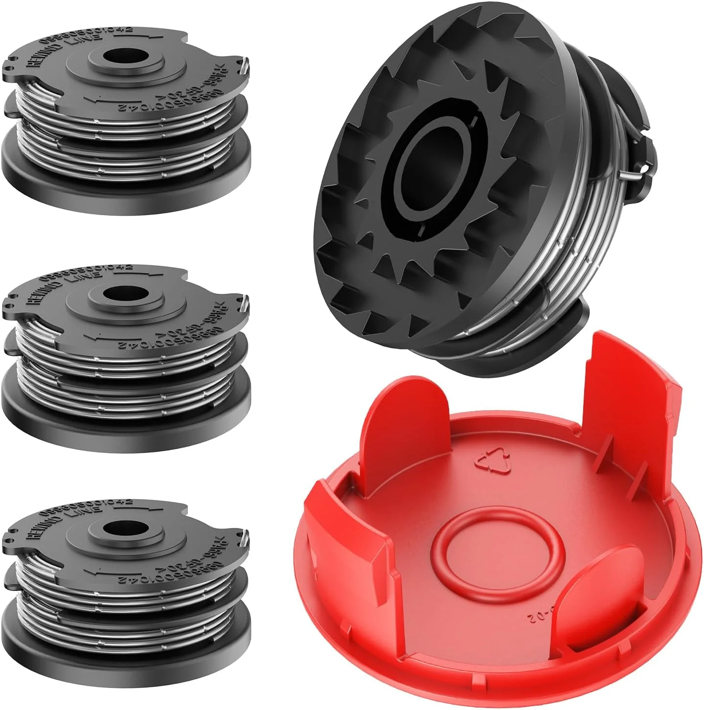 قرقره های نخ TRUSTLIONTEK، سازگار با Advanced Grasscut36، ART 36-36 LI، ART24/24+، ART 27/27+، ART 30/30+ (4 قرقره نخ + 1 پوشش قرقره) قرقره های نخ TRUSTLIONTEK، سازگار با Advanced Grasscut36، ART 36-36 LI، ART24/24+، ART 27/27+، ART 30/30+ (4 قرقره نخ + 1 پوشش قرقره)