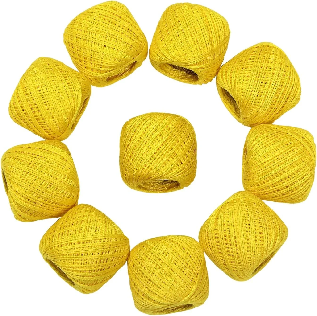 نخ قلاب بافی پنبه ای TreegoArt برای بافندگی و ساخت صنایع دستی - بسته 10 عددی نخ قلاب بافی پنبه ای TreegoArt برای بافندگی و ساخت صنایع دستی - بسته 10 عددی