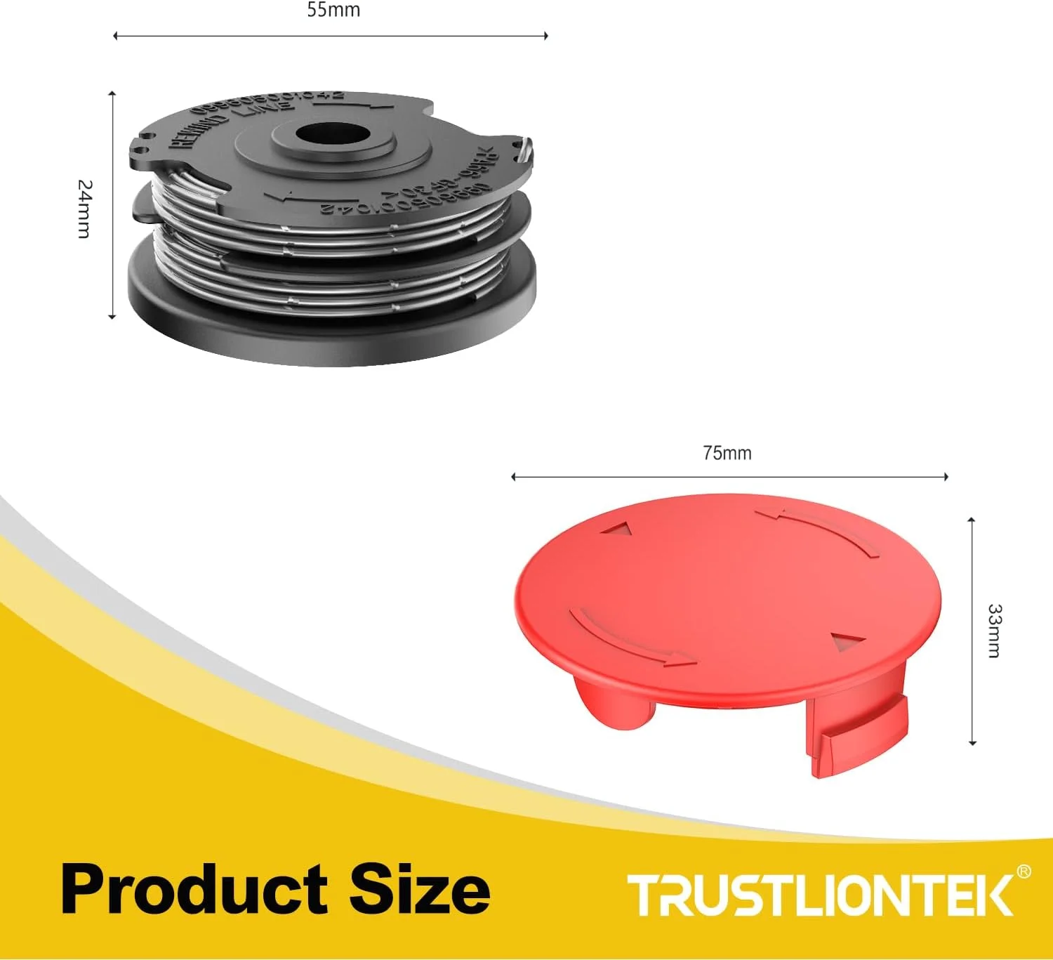 قرقره های نخ TRUSTLIONTEK، سازگار با Advanced Grasscut36، ART 36-36 LI، ART24/24+، ART 27/27+، ART 30/30+ (4 قرقره نخ + 1 پوشش قرقره) قرقره های نخ TRUSTLIONTEK، سازگار با Advanced Grasscut36، ART 36-36 LI، ART24/24+، ART 27/27+، ART 30/30+ (4 قرقره نخ + 1 پوشش قرقره)