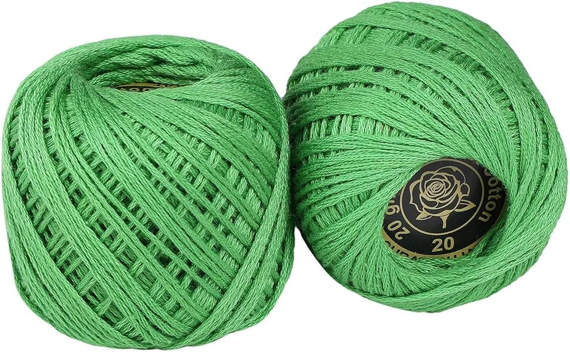 توپ نخ پنبه ای TreegoArt براق، نرم و با رنگ ثابت برای بافتنی، کاردستی و گلدوزی - بسته 10 عددی توپ نخ پنبه ای TreegoArt براق، نرم و با رنگ ثابت برای بافتنی، کاردستی و گلدوزی - بسته 10 عددی