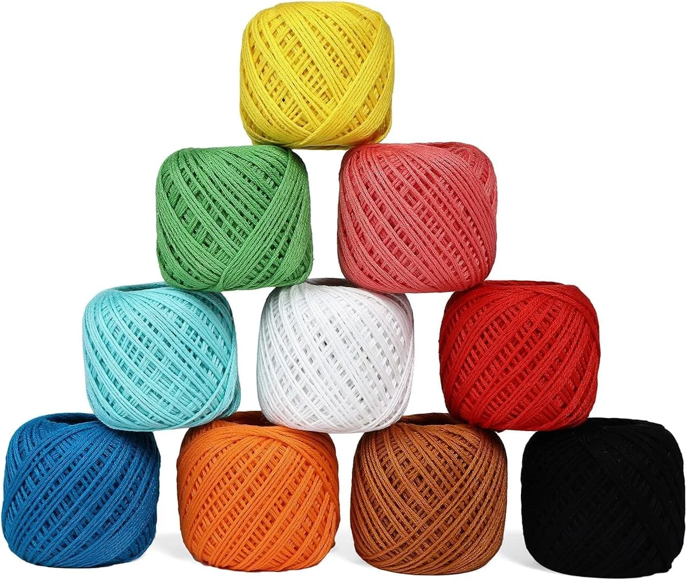 نخ گلدوزی پنبه ای TreegoArt برای بافتنی و کاردستی - بسته 10 عددی نخ گلدوزی پنبه ای TreegoArt برای بافتنی و کاردستی - بسته 10 عددی