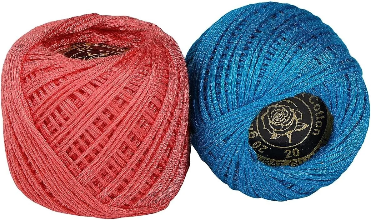 نخ گلدوزی پنبه ای TreegoArt برای بافتنی و کاردستی - بسته 10 عددی نخ گلدوزی پنبه ای TreegoArt برای بافتنی و کاردستی - بسته 10 عددی