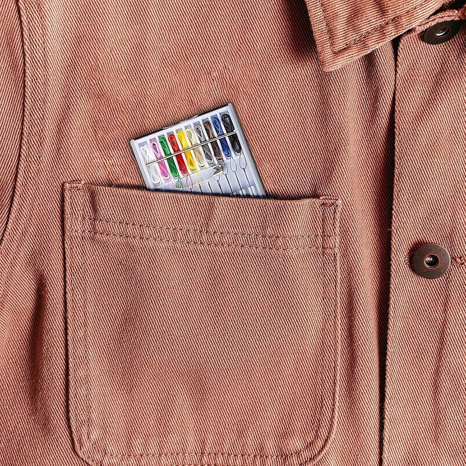 ست خیاطی مسافرتی - 10 رنگ نخ از قبل نخ شده لوازم جانبی خیاطی قابل حمل | لوازم جانبی گلدوزی با دکمه سنجاق برای مادر مادربزرگ زنان مردان ست خیاطی مسافرتی - 10 رنگ نخ از قبل نخ شده لوازم جانبی خیاطی قابل حمل | لوازم جانبی گلدوزی با دکمه سنجاق برای مادر مادربزرگ زنان مردان