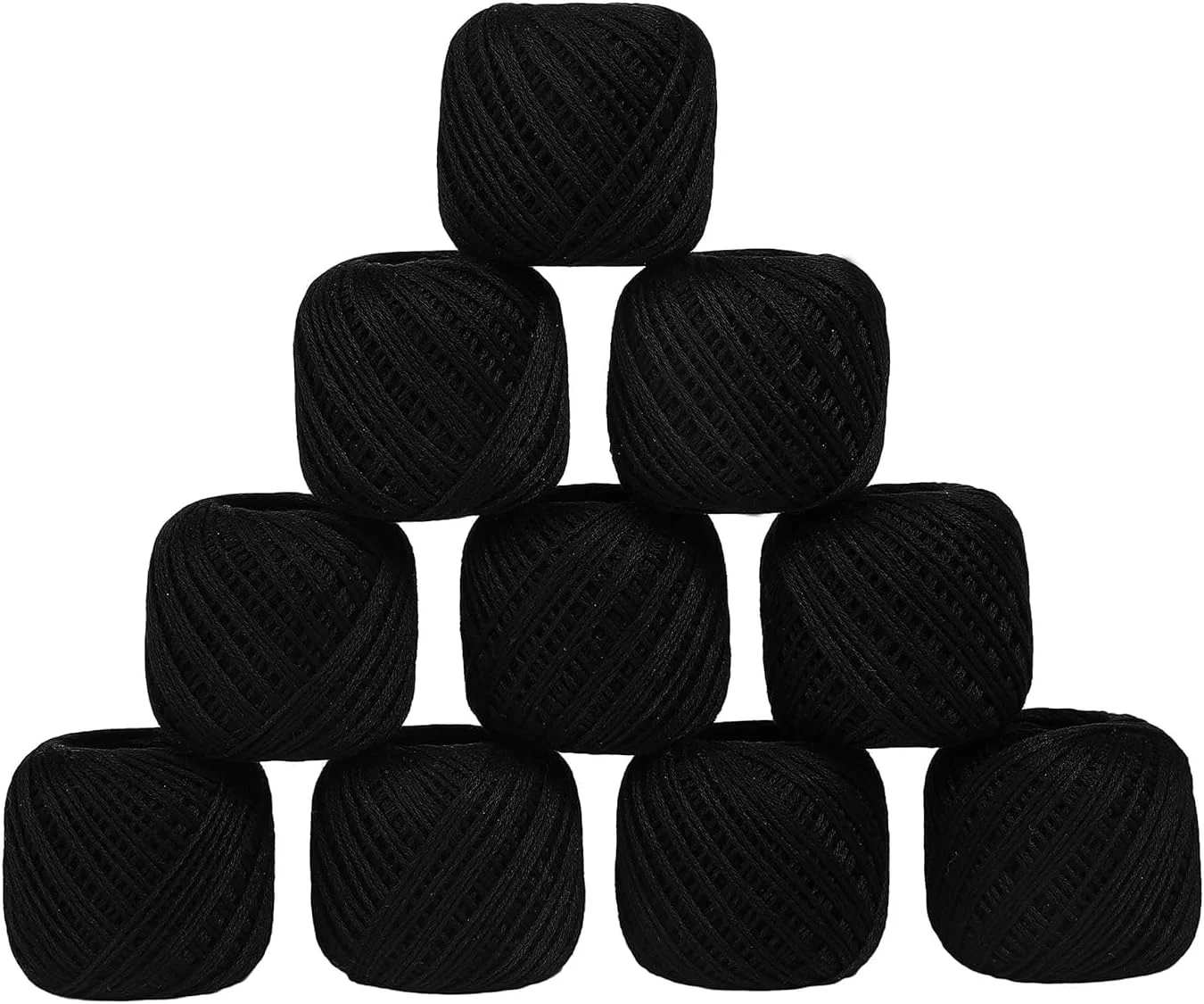 توپ نخ پنبه ای TreegoArt، براق، نرم و با رنگ ثابت برای بافتنی، کاردستی و گلدوزی - بسته 10 عددی توپ نخ پنبه ای TreegoArt، براق، نرم و با رنگ ثابت برای بافتنی، کاردستی و گلدوزی - بسته 10 عددی