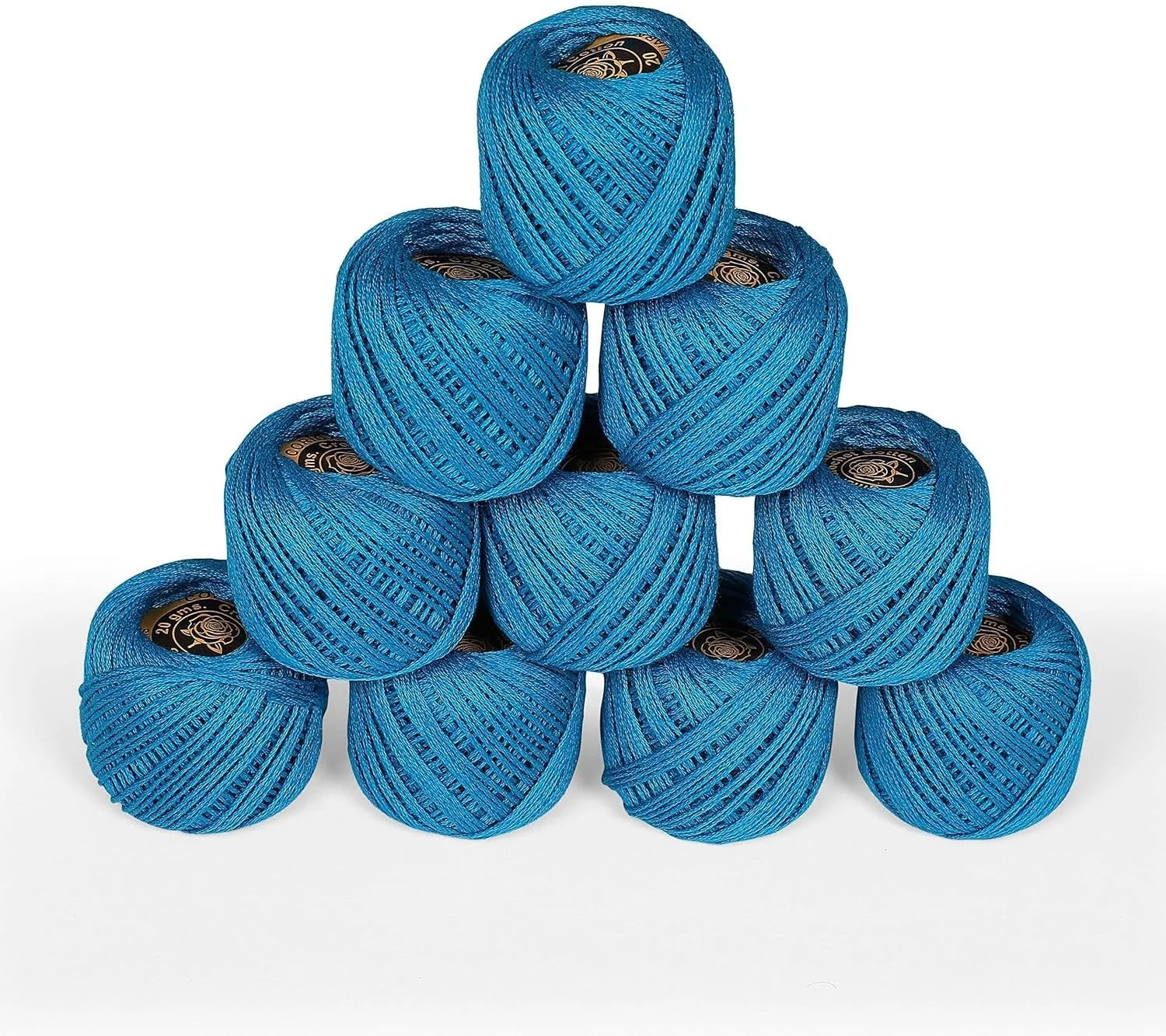 نخ قلاب بافی پنبه ای TreegoArt Coriox Ball برای بافندگی و ساخت صنایع دستی - بسته 10 عددی نخ قلاب بافی پنبه ای TreegoArt Coriox Ball برای بافندگی و ساخت صنایع دستی - بسته 10 عددی