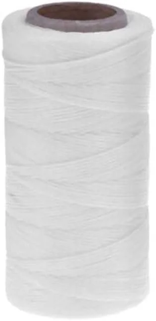 نخ چرم TopHomer، نخ موم زده سفید 150D، 1 میلی متر × 270 متر، نخ دوخت چرم موم زده برای صنایع دستی چرمی، صحافی نخ چرم TopHomer، نخ موم زده سفید 150D، 1 میلی متر × 270 متر، نخ دوخت چرم موم زده برای صنایع دستی چرمی، صحافی