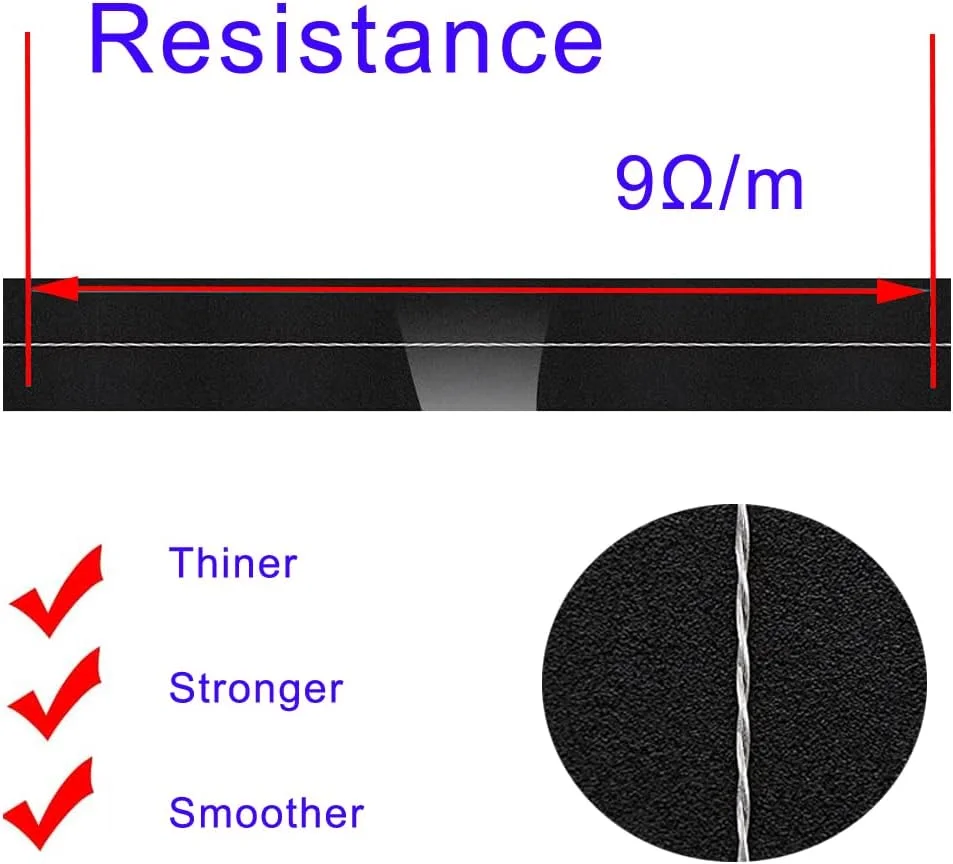 نخ رسانای بخیه Treedix 316L، نخ نازک رسانای استیل ضد زنگ برای دستکش، نخ فلزی بازتابنده - 3 لایه 9 متر / 29.5 فوت 9Ω/متر نخ رسانای بخیه Treedix 316L، نخ نازک رسانای استیل ضد زنگ برای دستکش، نخ فلزی بازتابنده - 3 لایه 9 متر / 29.5 فوت 9Ω/متر