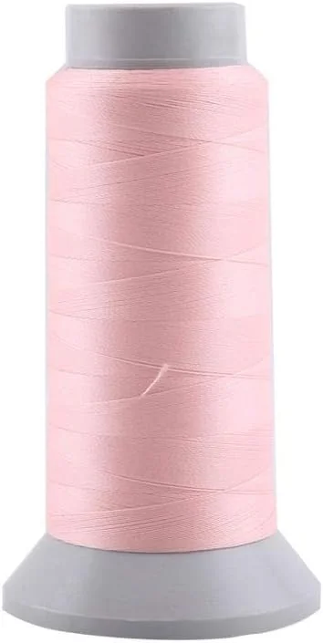نخ خیاطی، نوع جدیدی از نخ خیاطی پارچه ای که در شب می درخشد، مناسب برای گلدوزی/خیاطی با ماشین. (1000 یارد - صورتی)