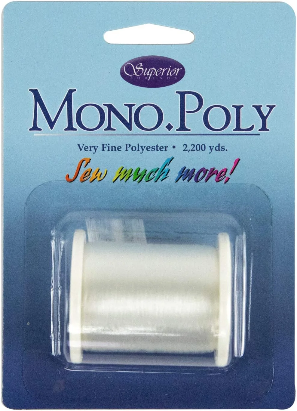 نخ نامرئی Superior Threads MonoPoly، قرقره 2200 یاردی، رنگ شفاف 01، کد 119-01-Clear