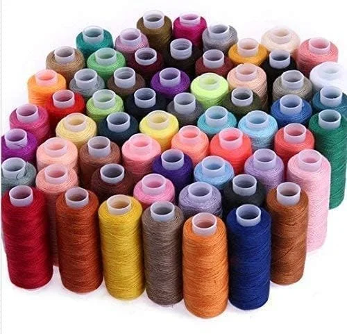 جعبه 25 عددی قرقره نخ خیاطی چند رنگ با نخ خیاطی پلی استر ریسیده 100%، 25 لوله طراحی رنگ تیره، سایه 150 متری جعبه 25 عددی قرقره نخ خیاطی چند رنگ با نخ خیاطی پلی استر ریسیده 100%، 25 لوله طراحی رنگ تیره، سایه 150 متری
