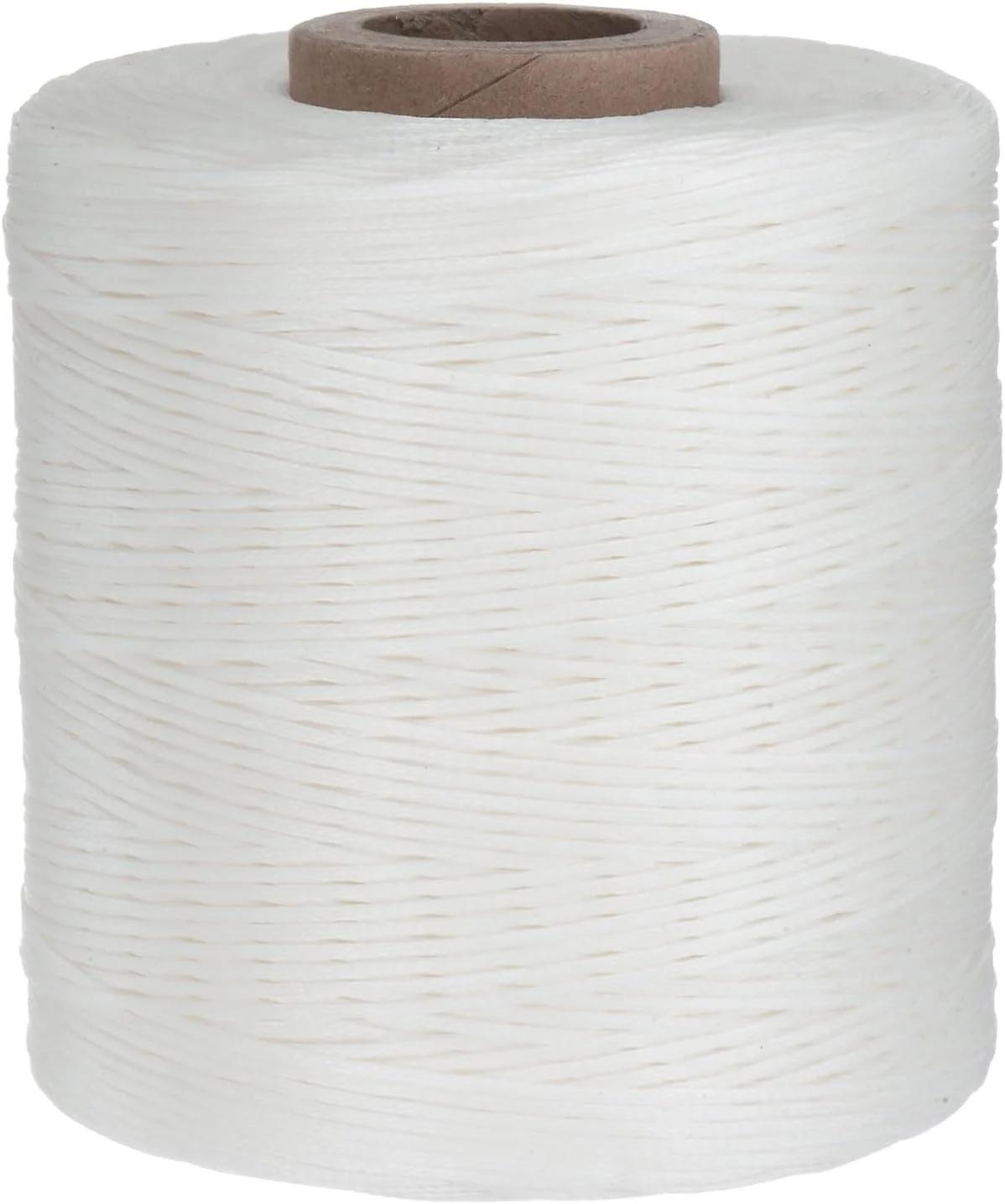 خيوط ماسه‌دار پلاستیکی لeder Hand Stitching 547 yard 1.2mm White
