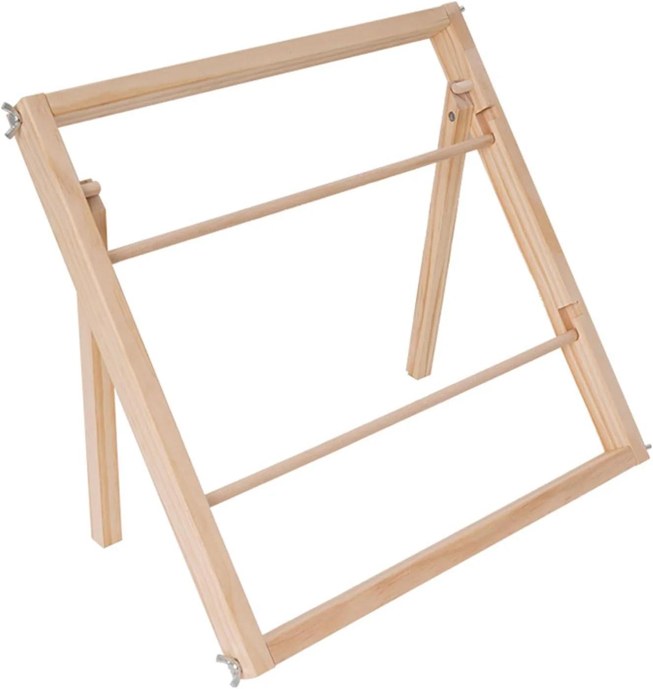 پردازنده گلوله سوئیل Wood Sewing Spool Holder گردش  treadlen Wood Rack