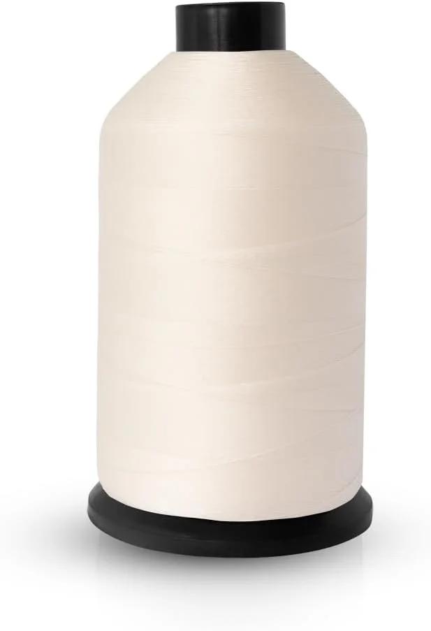 نخ دوخت نایلونی Realm، سایز 40s، متراژ 500/3000 متر، مناسب برای روکش مبلمان، بازار فضای باز، پرده، مهره دوزی، چمدان، کیف پول (کرم 3000 متر)