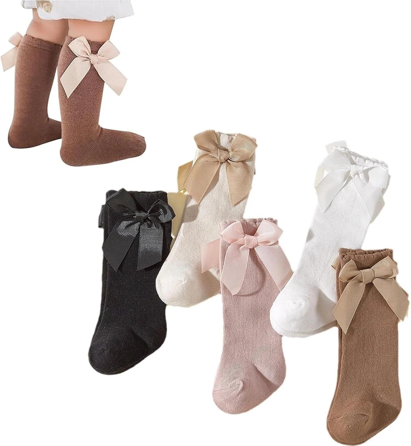 گوشی‌های کودک Girl Knee High Socks - NimbusNote, 6-12 ماه