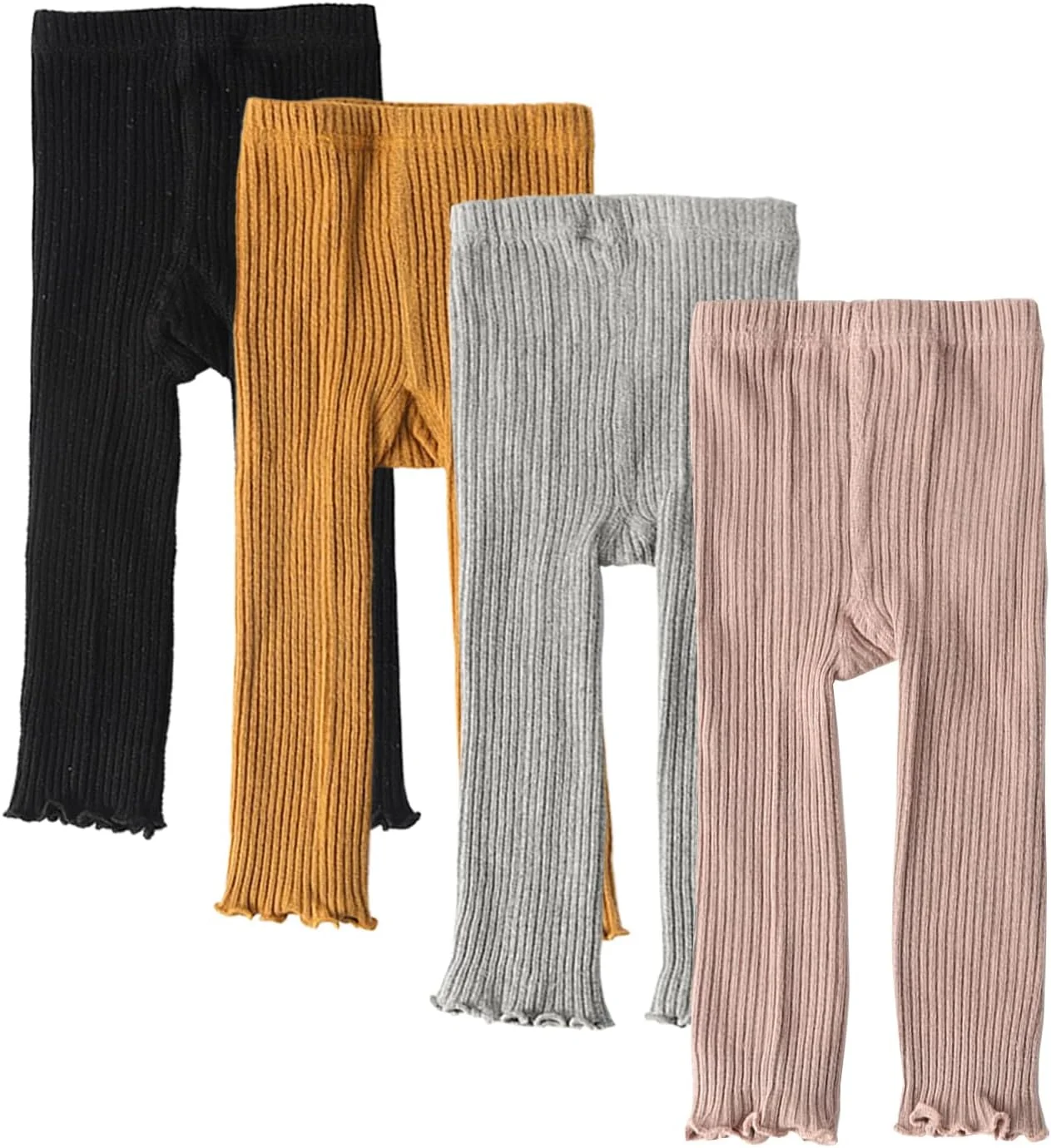 جوراب شلواری بدون پا دخترانه بچگانه Looching، بسته 4 عددی، ساق پنبه ای، بافتنی راه راه کابلی، جوراب شلواری چین دار جوراب شلواری بدون پا دخترانه بچگانه Looching، بسته 4 عددی، ساق پنبه ای، بافتنی راه راه کابلی، جوراب شلواری چین دار