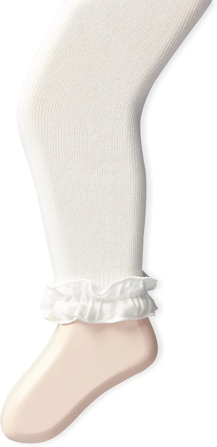 جوراب شلواری بدون جوراب دخترانه جفریز ساکس، مدل Ruffle، فیروزه ای، 6-9 ماه