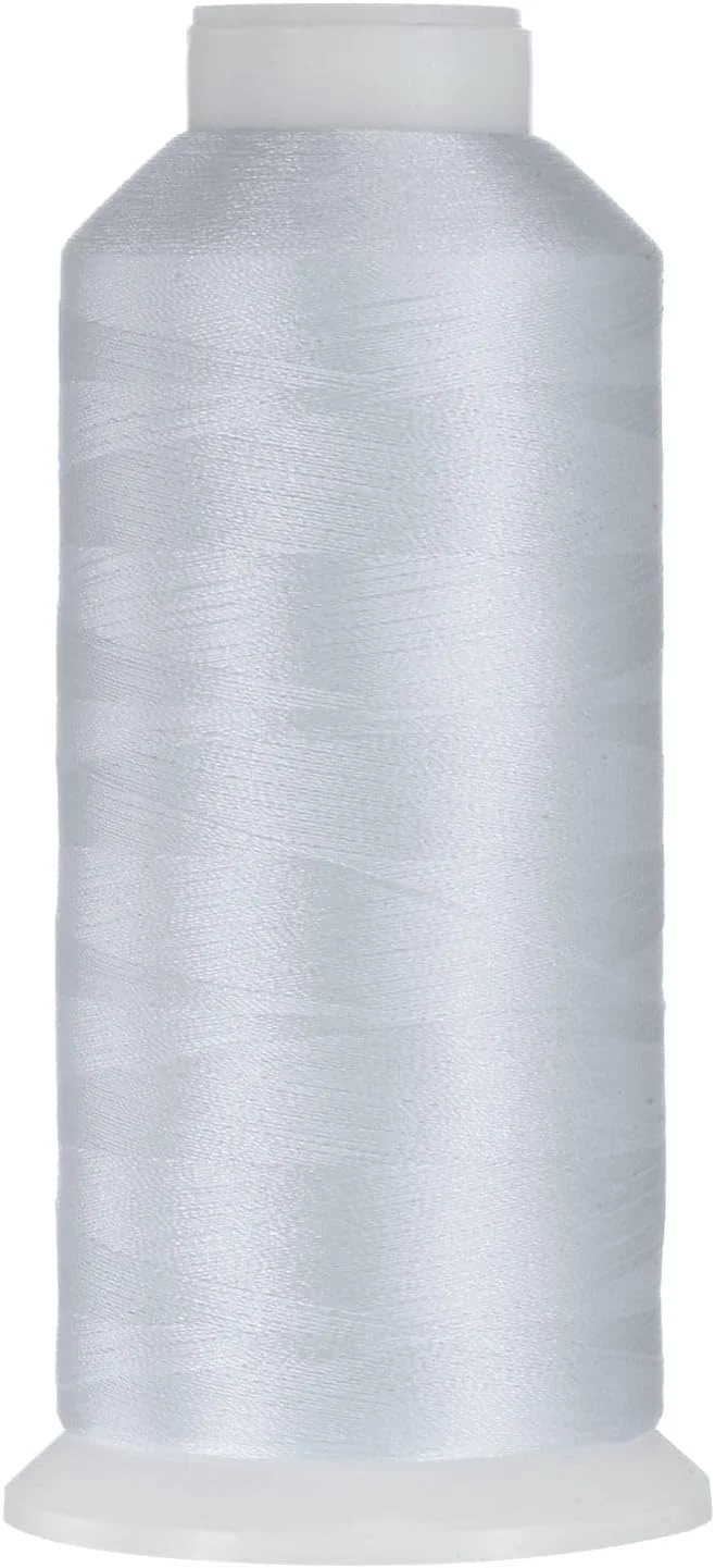نخ خیاطی QUARKZMAN 120D/2، 4374 یارد، پلی استر، مناسب لحاف دوزی، نخ آستین بلند، نخ همه منظوره برای دوخت دستی و ماشینی، نخ گلدوزی برای خیاطی، لحاف دوزی، تکه دوزی و چرخ خیاطی - نقره ای