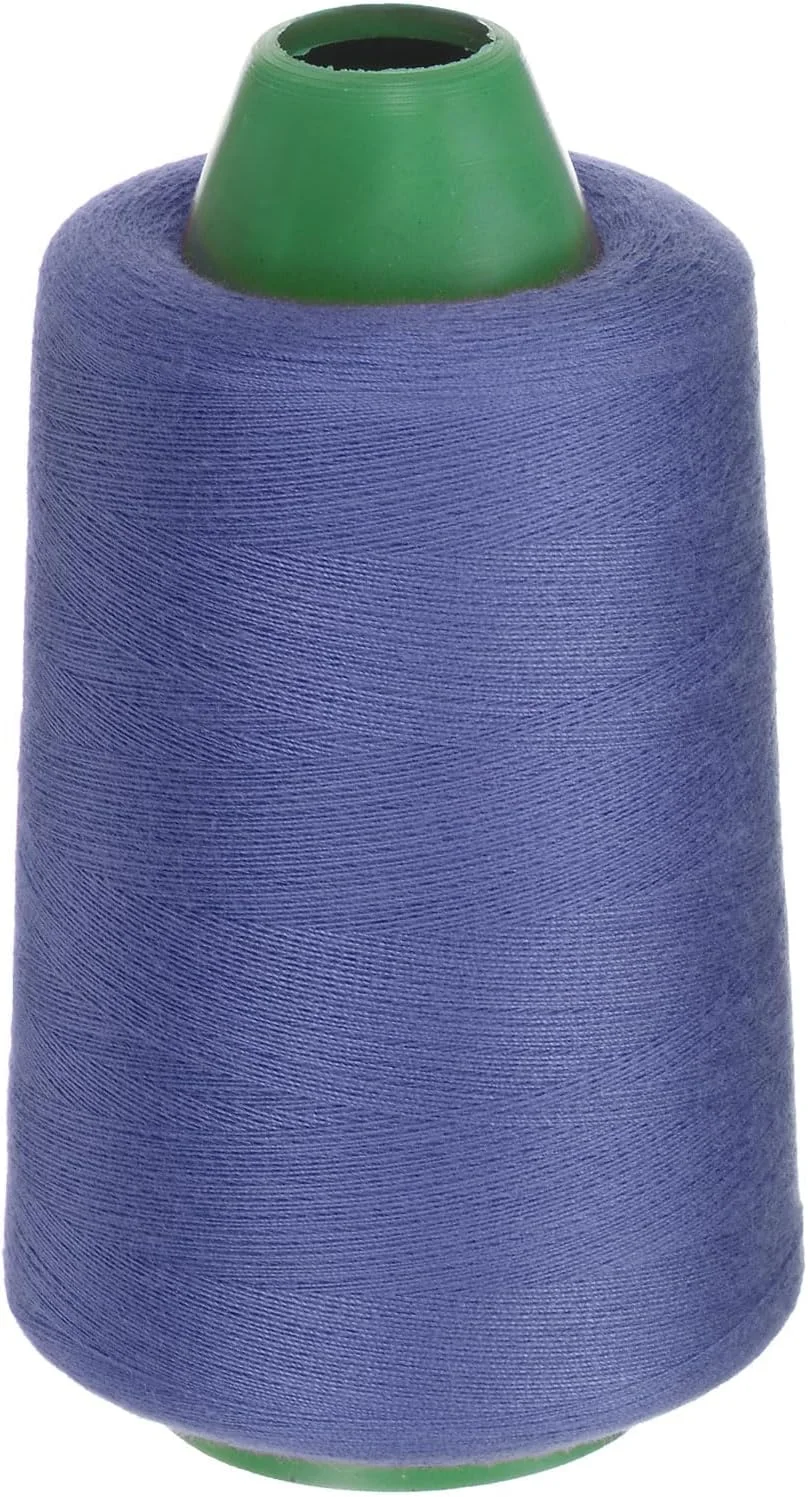 نخ خیاطی QUARKZMAN 40S/2، 3828 یارد، نخ لحاف دوزی پلی استر آستین بلند، نخ همه منظوره برای دوخت دستی و ماشینی، نخ گلدوزی برای خیاطی، لحاف دوزی، تکه دوزی و چرخ خیاطی، بنفش روشن