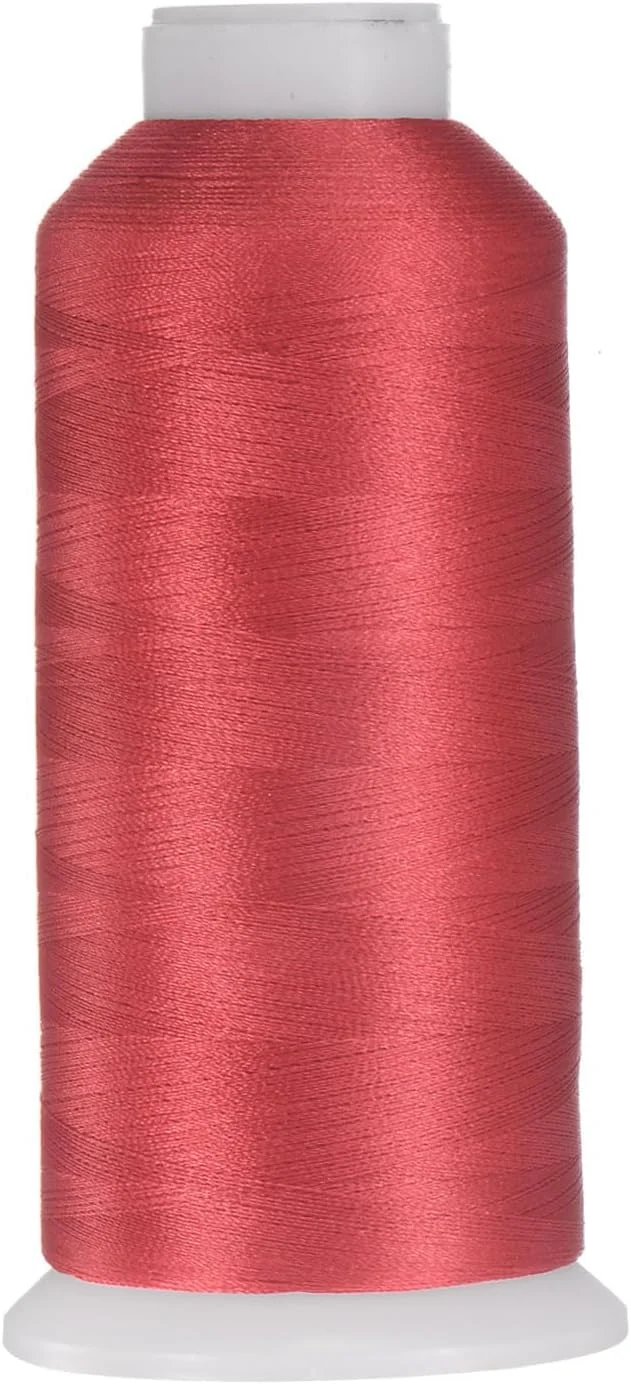 نخ خیاطی QUARKZMAN 120D/2، 4000 متری، نخ پلی استر برای لحاف دوزی، نخ آستین بلند، نخ همه منظوره برای دوخت دستی و ماشینی، نخ گلدوزی برای خیاطی، لحاف دوزی، تکه دوزی و چرخ خیاطی، گل صورتی