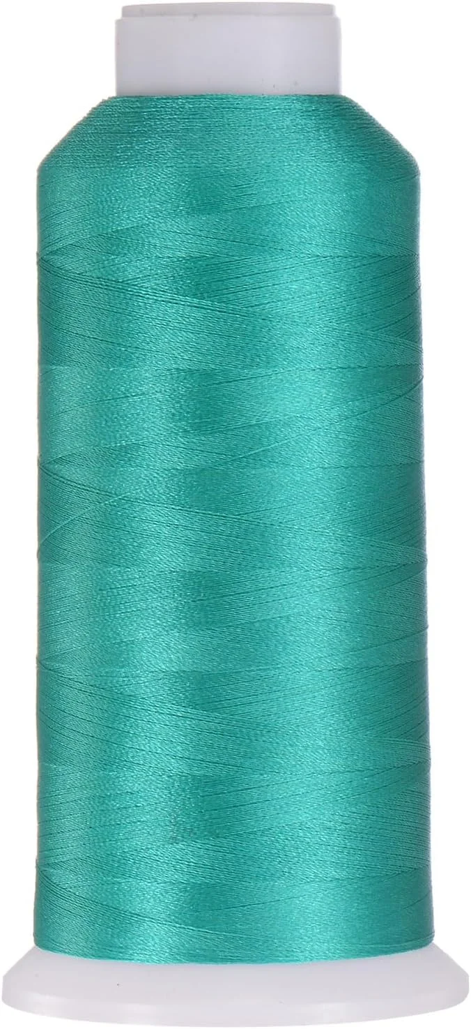 نخ خیاطی QUARKZMAN 120D/2، 4000 متر نخ پلی استر برای لحاف دوزی، نخ آستین بلند، نخ همه منظوره برای دوخت دستی و ماشینی، نخ گلدوزی برای خیاطی، لحاف دوزی و چرخ خیاطی - سبز مالاکیت