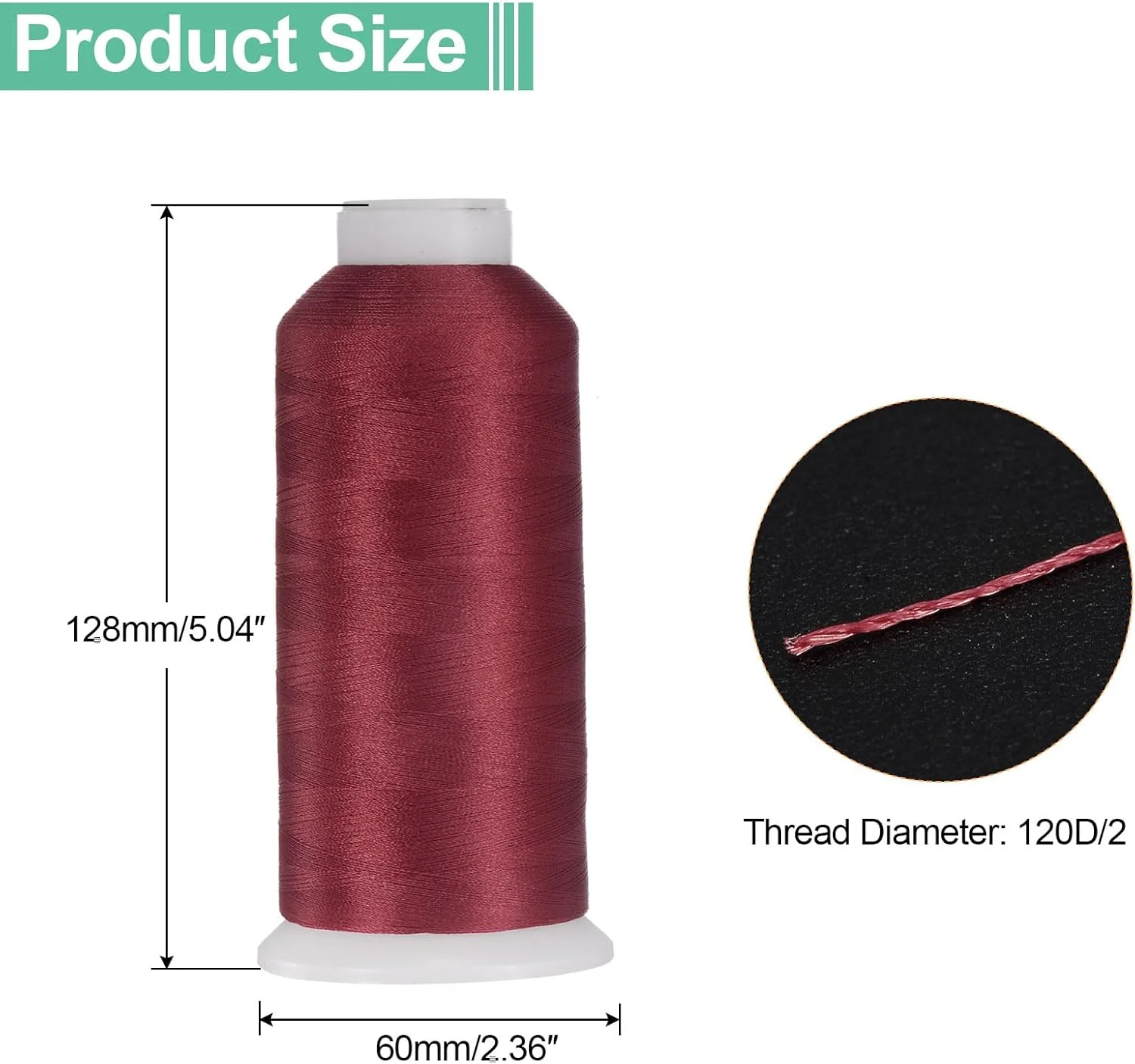 نخ خیاطی QUARKZMAN 120D/2، 4374 یارد، پلی استر، مناسب لحاف دوزی، نخ آستین بلند، نخ همه منظوره برای دوخت دستی، گلدوزی با ماشین، مناسب برای لحاف دوزی، تکه دوزی و چرخ خیاطی، رنگ قرمز بورگاندی نخ خیاطی QUARKZMAN 120D/2، 4374 یارد، پلی استر، مناسب لحاف دوزی، نخ آستین بلند، نخ همه منظوره برای دوخت دستی، گلدوزی با ماشین، مناسب برای لحاف دوزی، تکه دوزی و چرخ خیاطی، رنگ قرمز بورگاندی