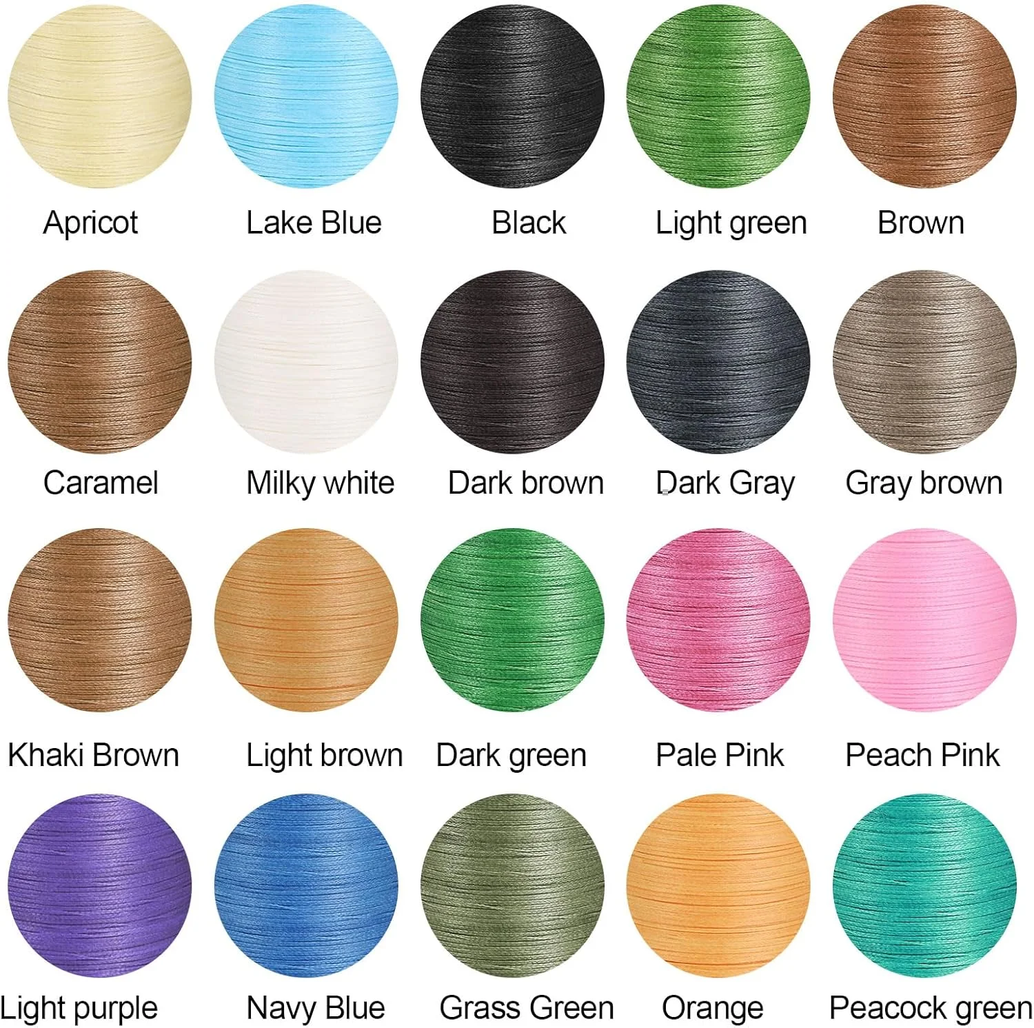 نخ موم زده چرم دوزی تخت QUARKZMAN، 190 متر / 208 یارد نخ موم زده پلی استر، نخ دوخت موم زده 100D برای صنایع دستی چرمی، صحافی، دستبندهای بافته شده، قهوه ای خاکی نخ موم زده چرم دوزی تخت QUARKZMAN، 190 متر / 208 یارد نخ موم زده پلی استر، نخ دوخت موم زده 100D برای صنایع دستی چرمی، صحافی، دستبندهای بافته شده، قهوه ای خاکی