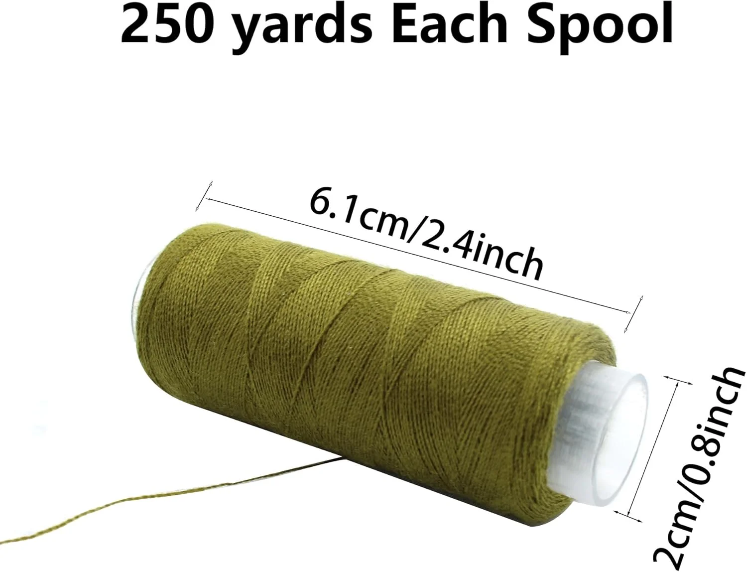 نخ خیاطی 30 رنگ PSON، 250 یارد در هر قرقره، کیت نخ پلی استر برای چرخ خیاطی، خیاطی دستی، کار دست ساز، DIY