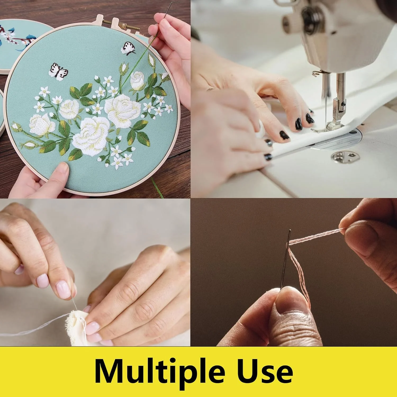 نخ خیاطی 30 رنگ PSON، 250 یارد در هر قرقره، کیت نخ پلی استر برای چرخ خیاطی، خیاطی دستی، کار دست ساز، DIY