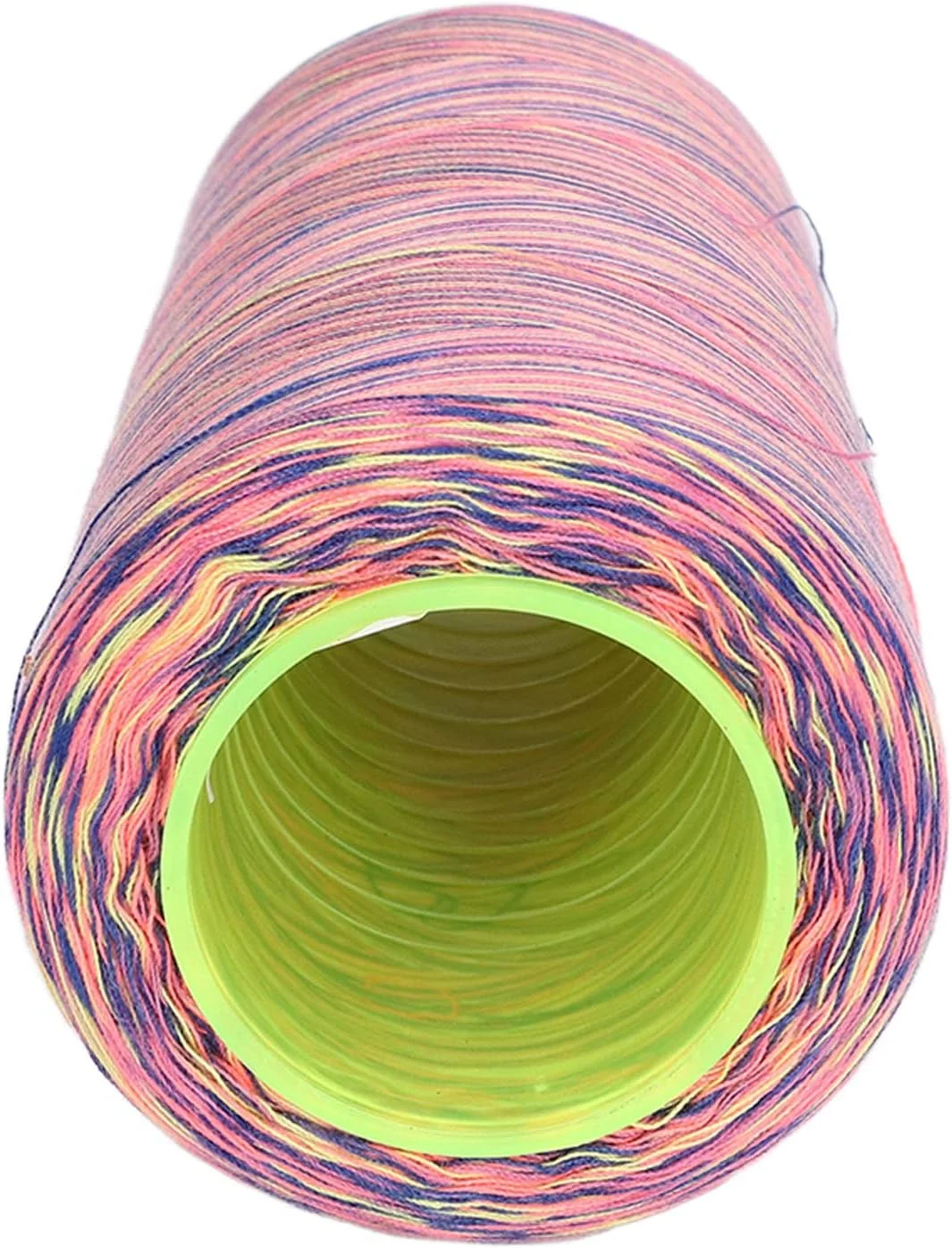 نخ خیاطی رنگین کمانی، نخ مخروطی سردوز پلی استر متالیک رنگین کمانی حرفه ای، نخ بافته شده برای خیاطی، کوک متقاطع، ماشین نساجی و گلدوزی (#2)