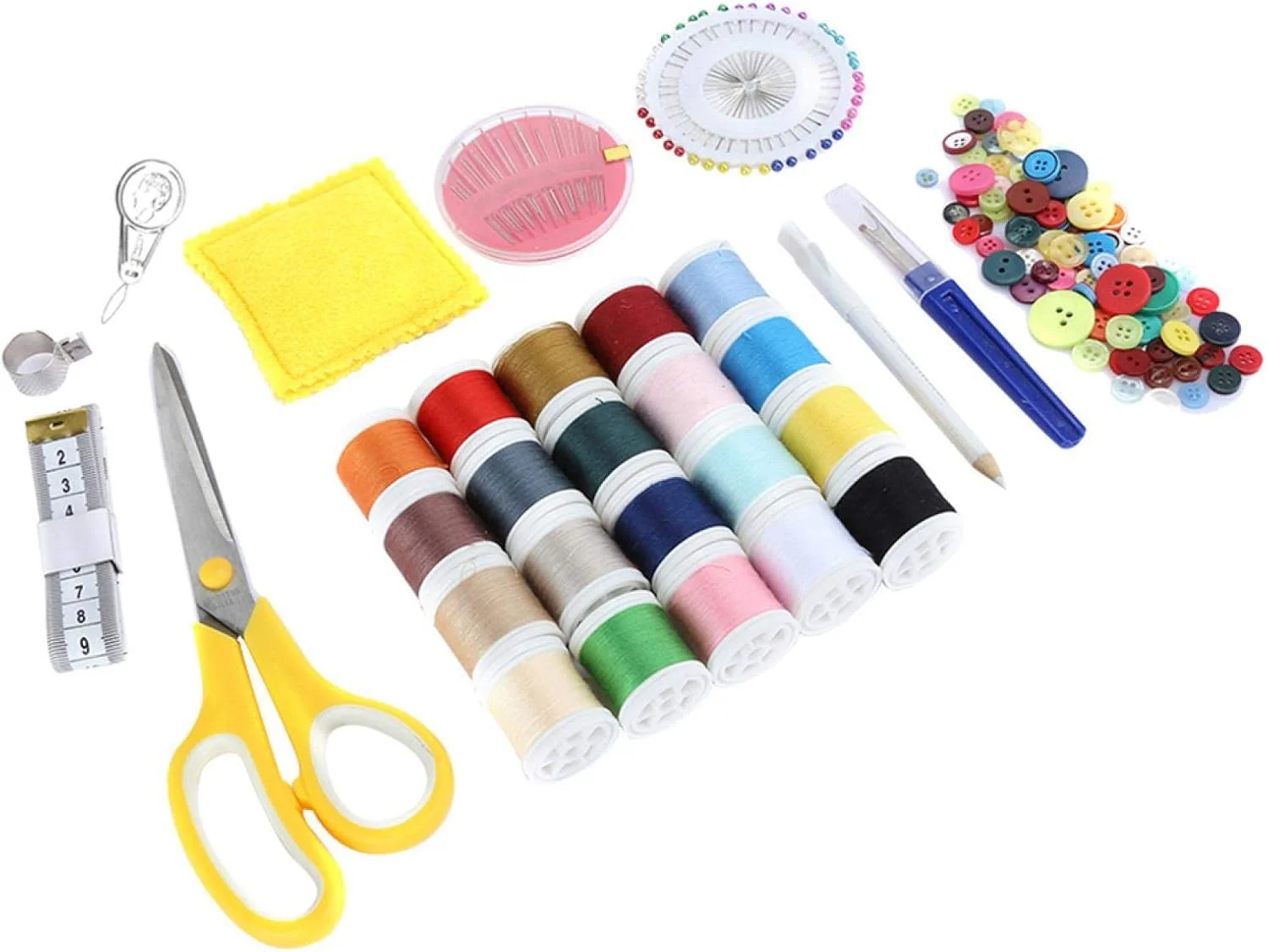 ابزار خیاطی نخ پنبه ای کاربردی DIY، تزئینات خیاطی آماده ابزار خیاطی نخ پنبه ای کاربردی DIY، تزئینات خیاطی آماده