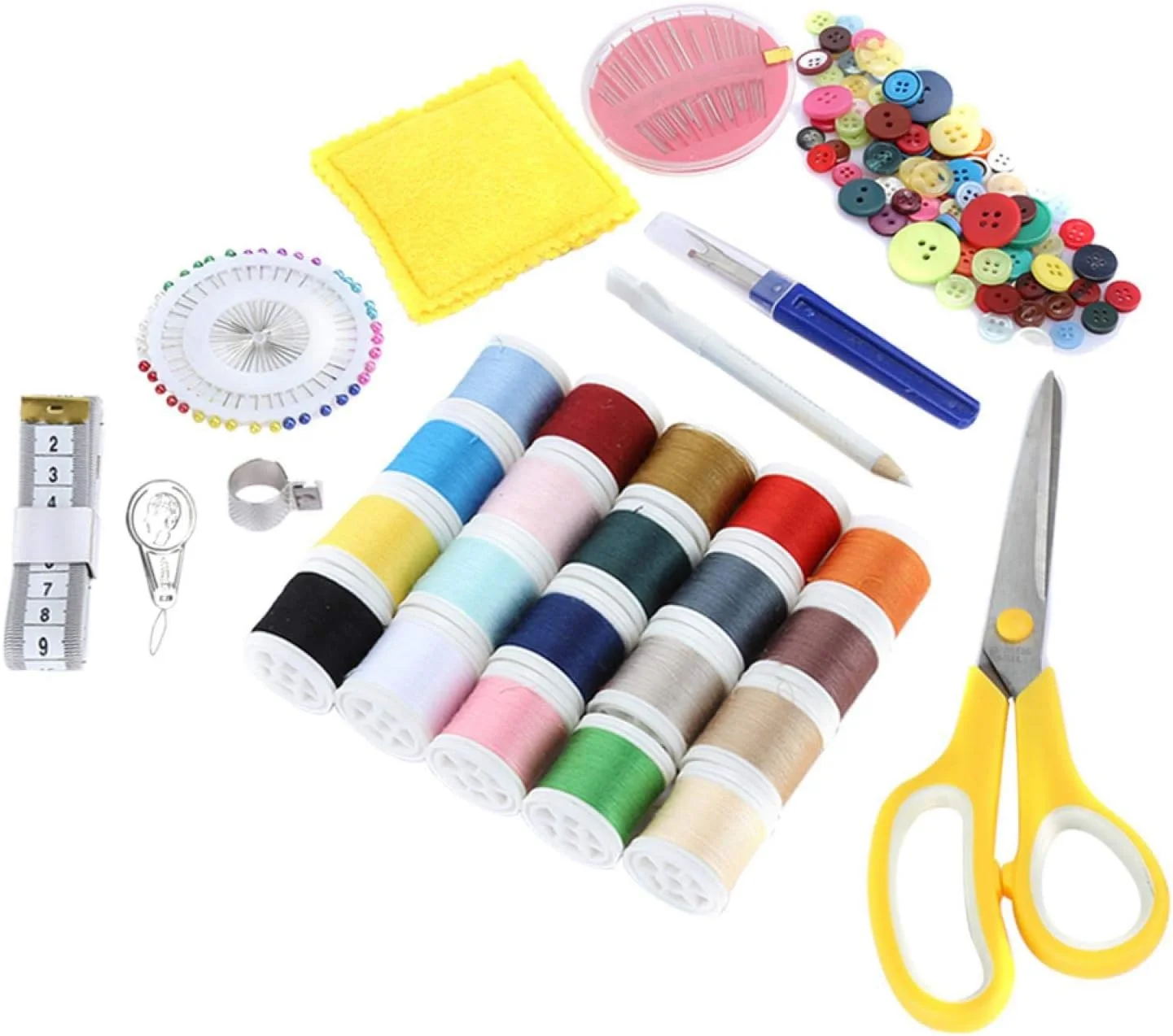 ابزار خیاطی نخ پنبه ای کاربردی DIY، تزئینات خیاطی آماده ابزار خیاطی نخ پنبه ای کاربردی DIY، تزئینات خیاطی آماده