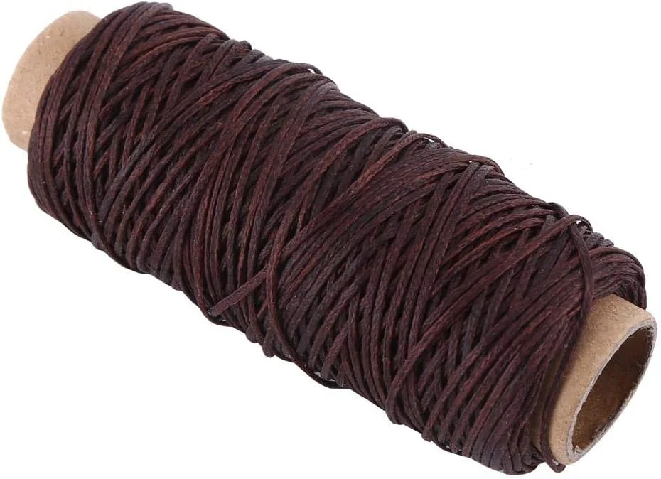 55 Yards Polyester Sewing Threads, All Purpose Sewing Thread Spools, High Strength, for Drapery, Beading, Purses, Leather(Dark Brown)