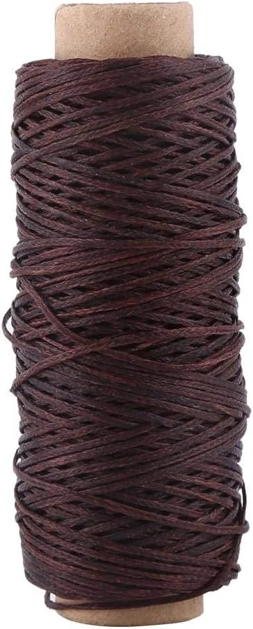 55 Yards Polyester Sewing Threads, All Purpose Sewing Thread Spools, High Strength, for Drapery, Beading, Purses, Leather(Dark Brown) 55 Yards Polyester Sewing Threads, All Purpose Sewing Thread Spools, High Strength, for Drapery, Beading, Purses, Leather(Dark Brown)