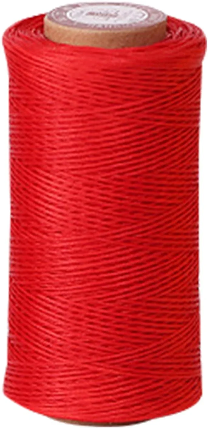 نخ موم زده 150D پلی استر، نخ های دوخت موم دار تخت همه منظوره برای صحافی، مکرومه، صنایع دستی، دستبندهای DIY، خیاطی، بافندگی، قلاب بافی